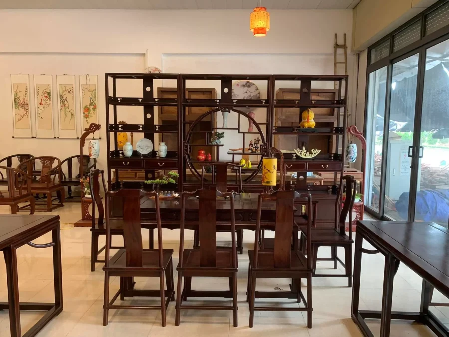 Bộ bàn ghế minh mẫu BGGM-01